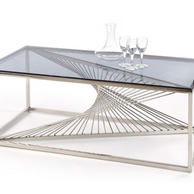 Table de salon Etzling transparente rokerig