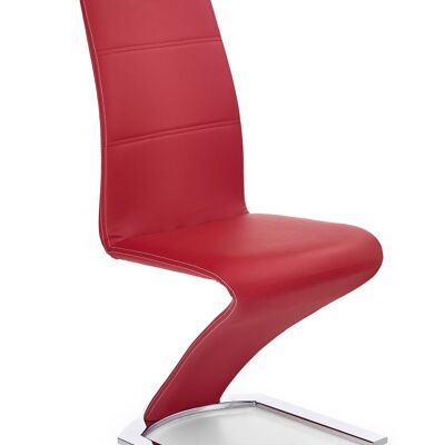 Pierric Eetkamerstoel Wit, Bruin, Zwart, Rood - Rood