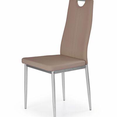 Mella Eetkamerstoel Bruin, Zwart, Crème, Grijs - Bruin