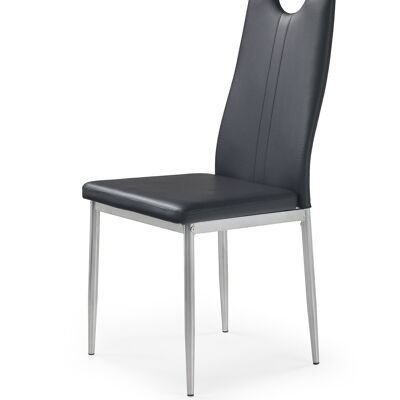 Mella Eetkamerstoel Bruin, Zwart, Crème, Grijs - Zwart