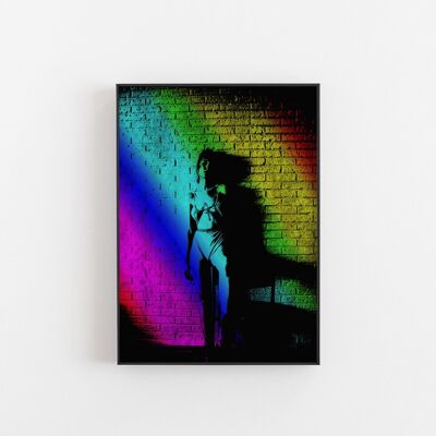 Rainbow Girl - Wall Art Print-A3