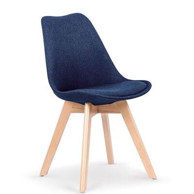 Mennessis Eetkamerstoel Beige, Blu, Grigio, Verde, Grigio chiaro - Blu