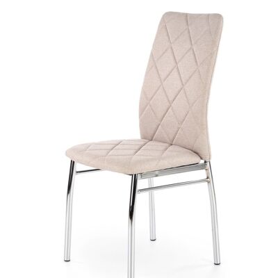 Langoiran Eetkamerstoel Grijs, Beige, Lichtgrijs - Beige