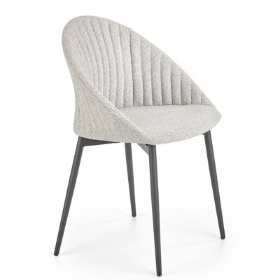 Bergesserin Eetkamerstoel Beige, Grijs - Grijs