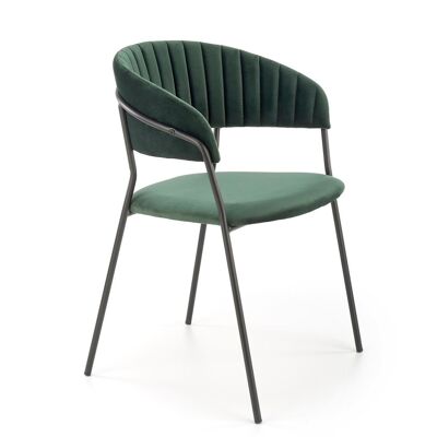 Saintes Eetkamerstoel Groen, Zwart, Grijs - Groen