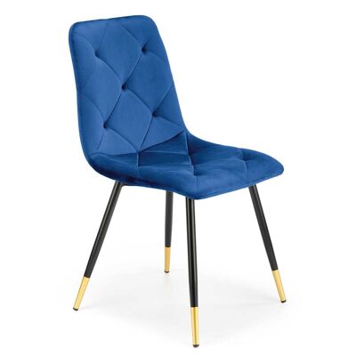Vautebis Eetkamerstoel Groen, Blauw, Geel, Grijs - Blauw