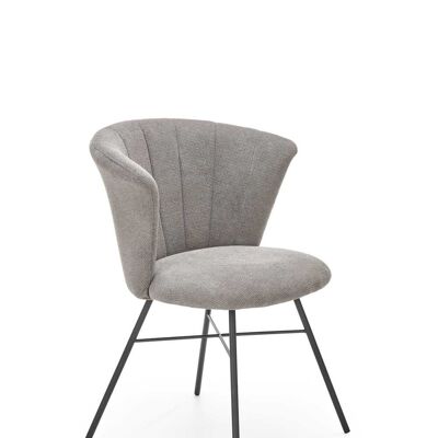 Vergonges Eetkamerstoel Beige, Grijs - Grijs