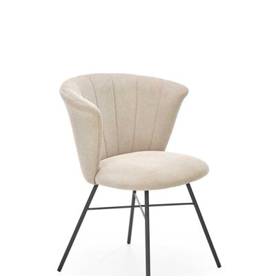 Vergonges Eetkamerstoel Beige, Grijs - Beige