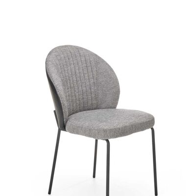 Crouziols Eetkamerstoel Grijs en Zwart