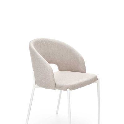 Lafaure Eetkamerstoel Beige, Grijs - Beige