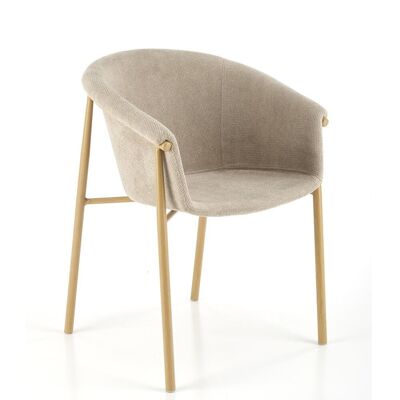 Avressieux Eetkamerstoel Beige, Grijs - Beige