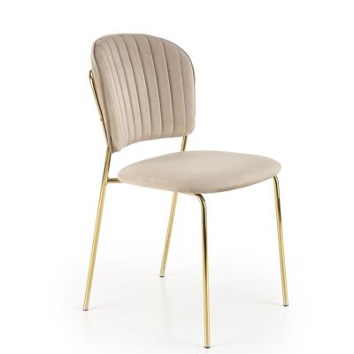 Marnhiac Eetkamerstoel Beige, Grijs, Roze - Beige