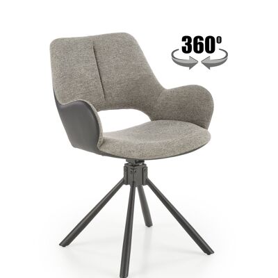 Chaise de salle à manger Brocourt grise