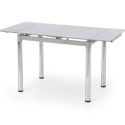Reggetto Uitschuifbare Eettafel Transparent en Gris