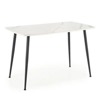 Villedomer Eettafel Marmerlook Blanc