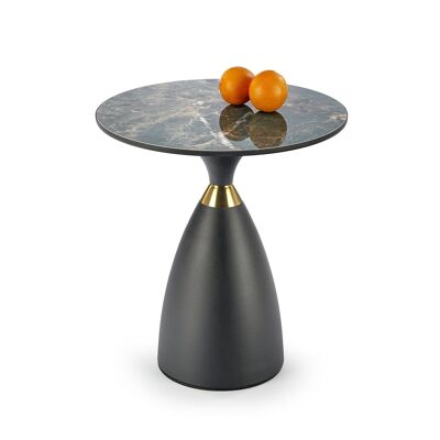 Table de salon Voimhaut aspect marbre vert
