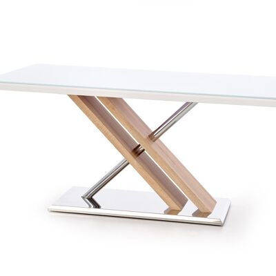 Hans Eettafel Transparent et Blanc