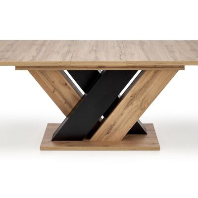 Louverne Uitschuifbare Eettafel Wotan eiken