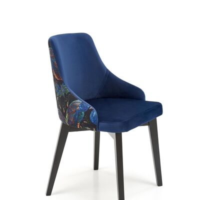 Pierreval Eetkamerstoel Groen, Zwart, Blauw - Blauw