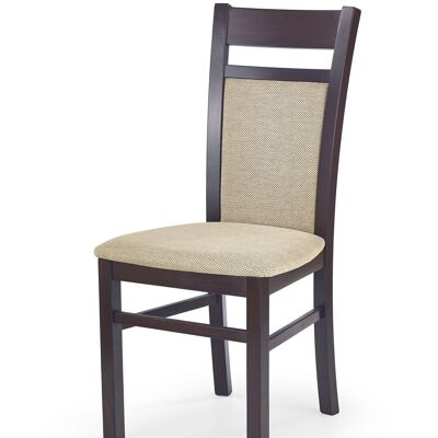 Angliers Eetkamerstoel Wit, Beige, Grijs, Donkerbruin - Beige