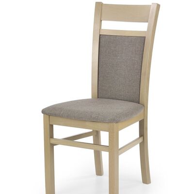 Angliers Eetkamerstoel Wit, Beige, Grijs, Donkerbruin - Donkerbruin