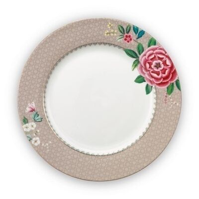 PIP Blushing Birds Khaki flat plate - 26.5cm