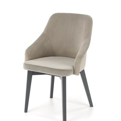 Petite Eetkamerstoel Groen, Blauw, Houtskleur, Lichtgrijs, Donkergrijs, Lichtbruin - Lichtbruin