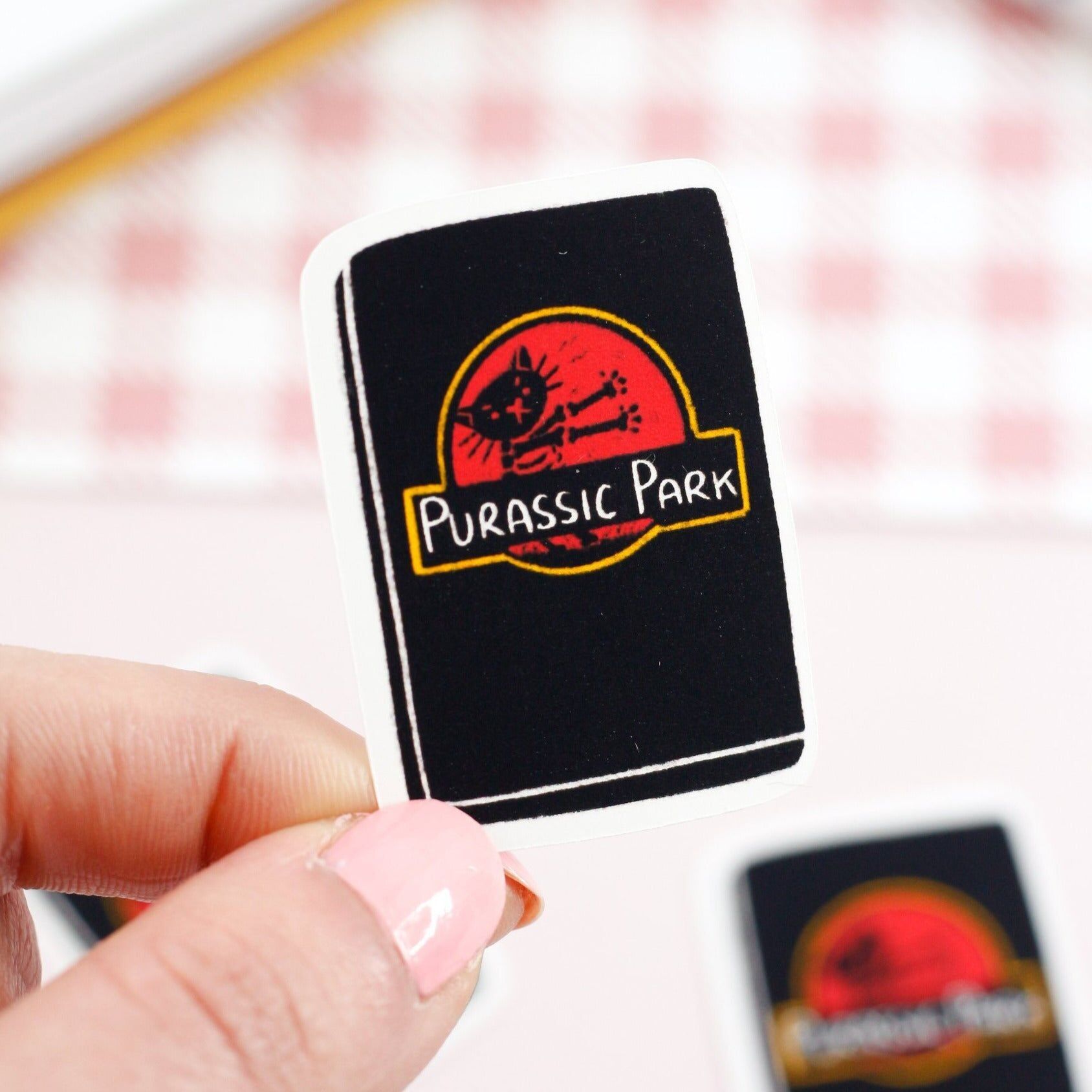 Purassic Park - stickers chat - autocollant vinyl individuel