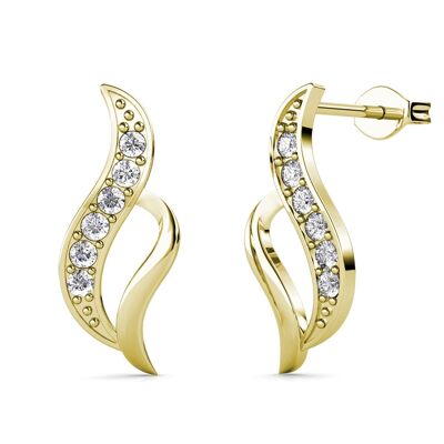 Destiny Earrings - Gold and Crystal