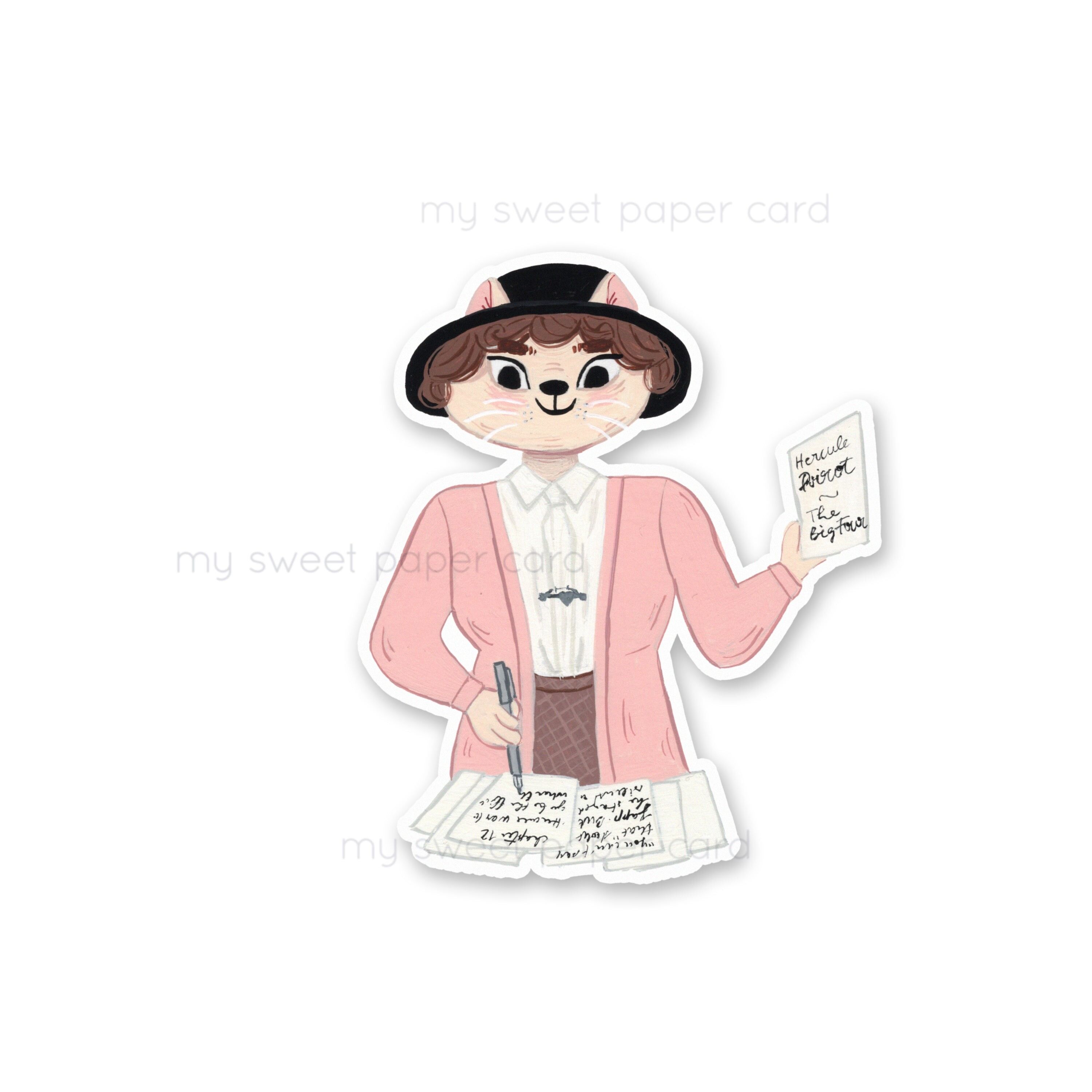 Agatha Christie - Stickers vinyl individuel