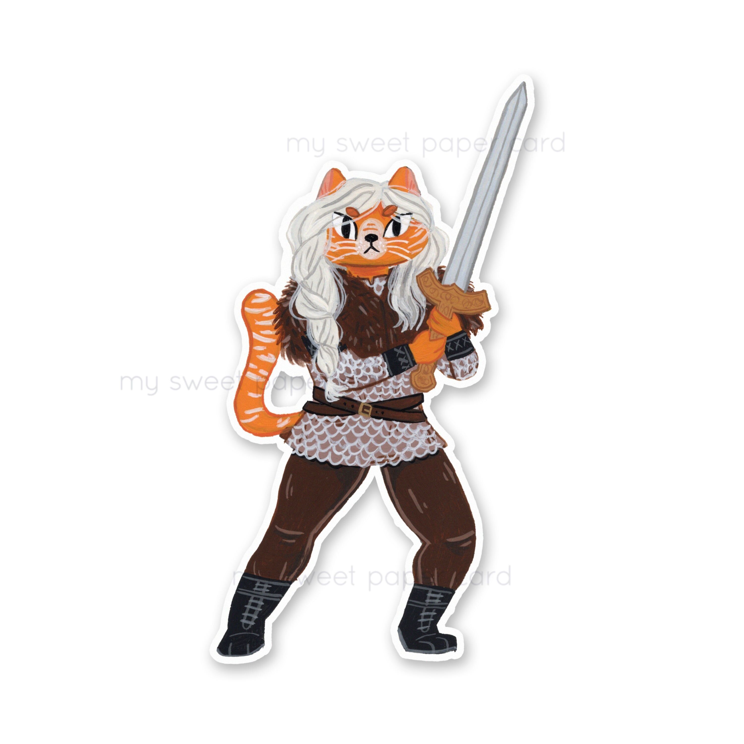 Lagertha - autocollant en vinyl individuel