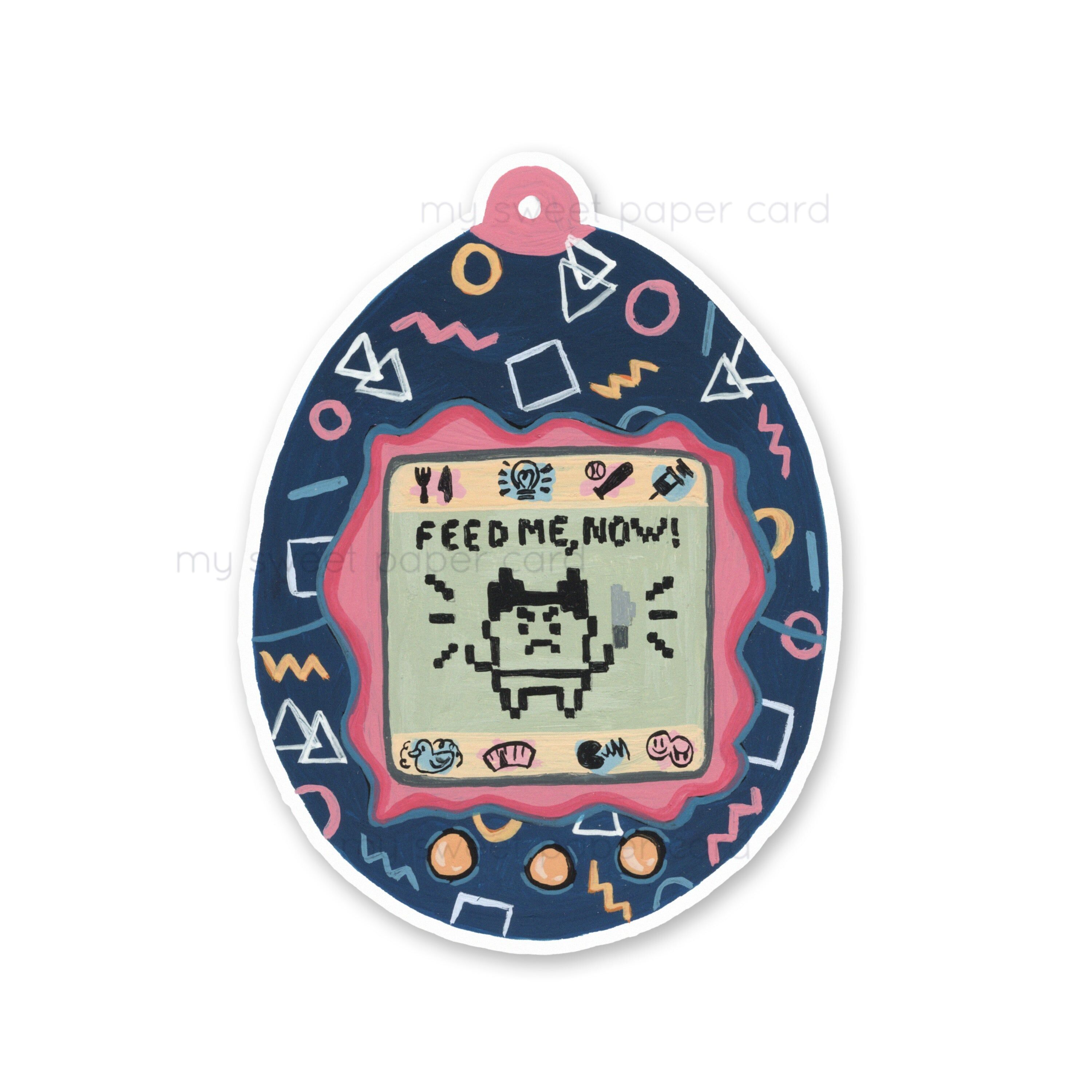 Tamagotchi - autocollant vinyl individuel