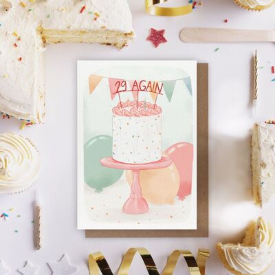 29 again birthday card