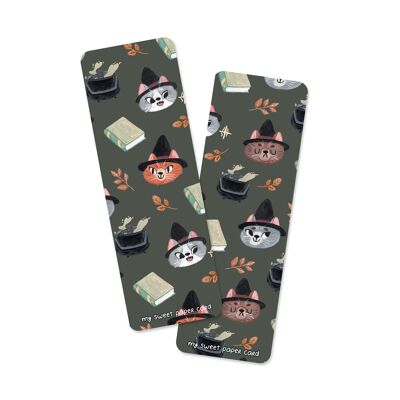 Gato Brujo - Marcapáginas de Otoño