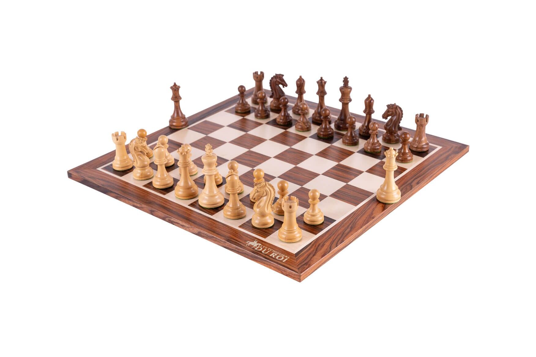Jeu d'Échecs Monument en Bois de Palissandre 48x48 cm - Fabriqué à la main