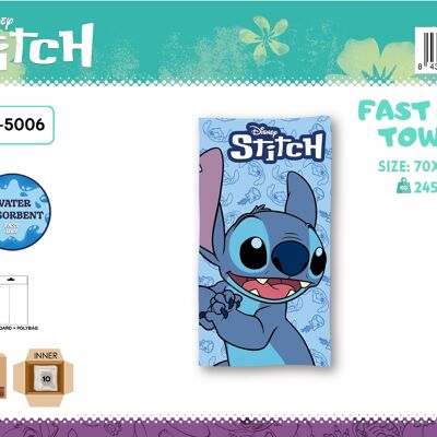 Stitch Beach Towel 70 x 140 Cm 100% Microfiber