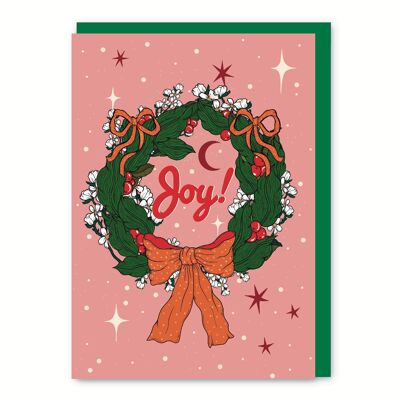 Cartolina di Natale di gioia