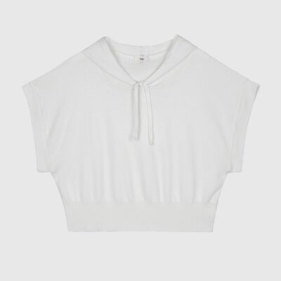 LESAKI white SWEATER