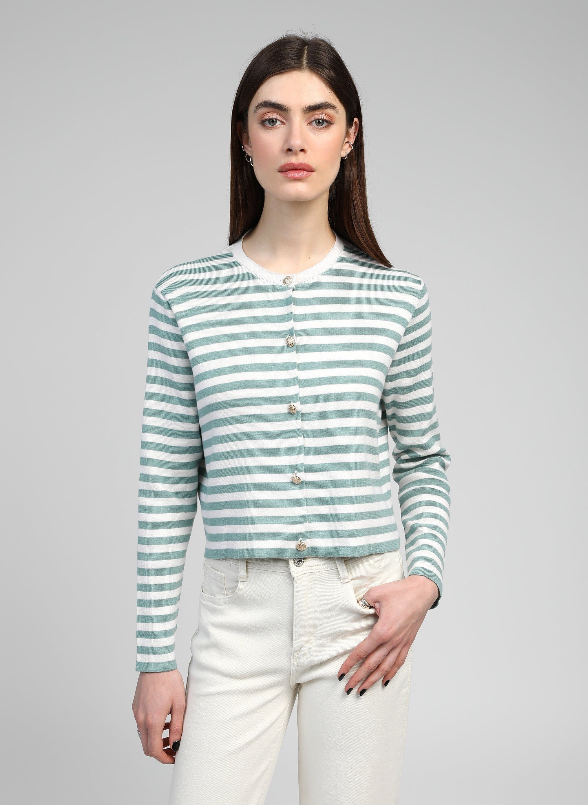 Cardigan menta LANOVARA