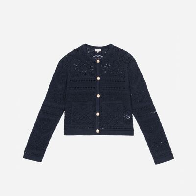 VEFITI navy cardigan