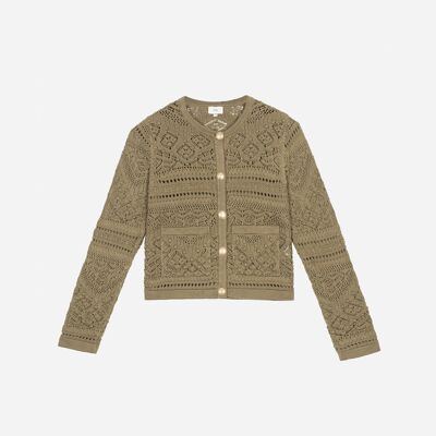 VEFITI khaki cardigan