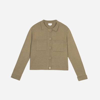 VALIMANA khaki cardigan