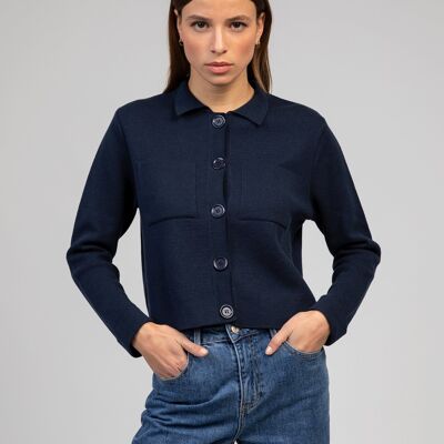 VALIMANA navy cardigan