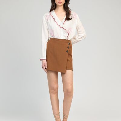 GUYA mocha short skirt