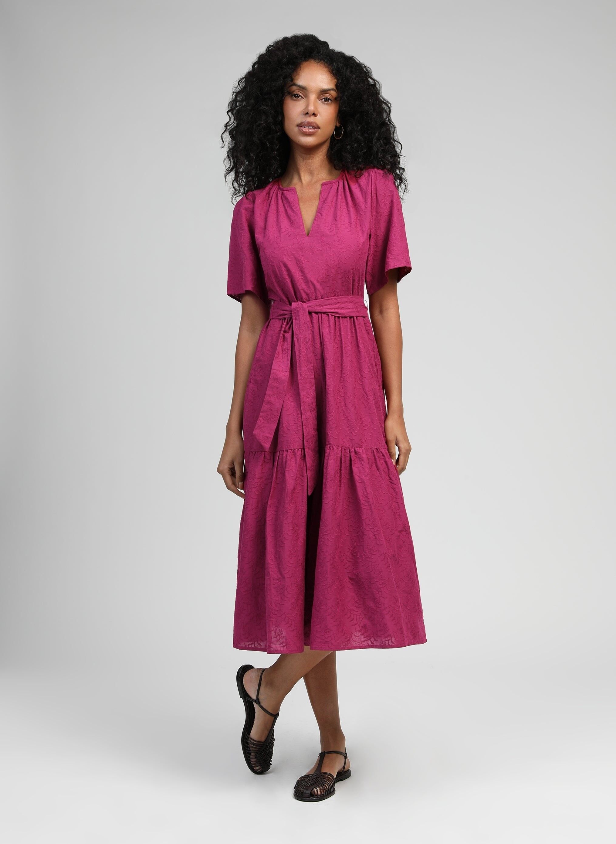 ROBE MIDI ORAZILA cerise