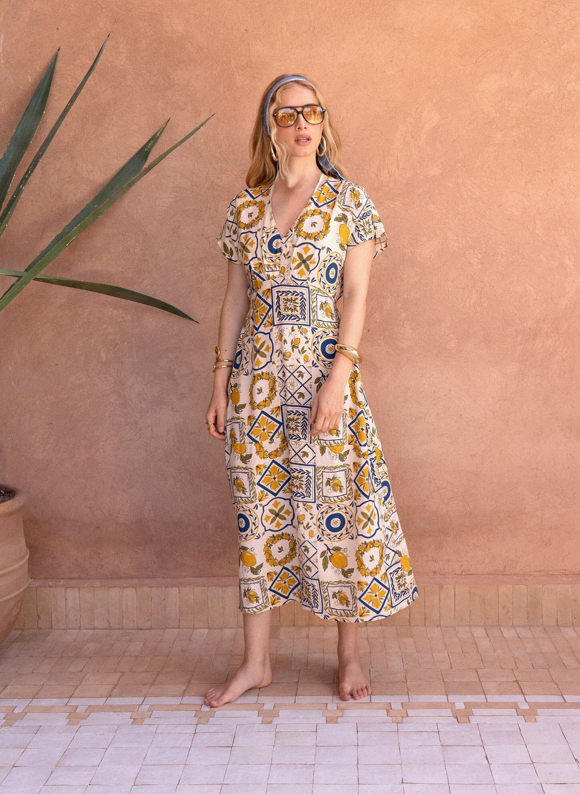 ABITO LUNGO MEKIA Rizo blu