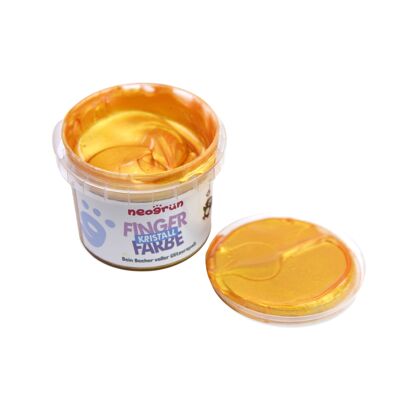 Crystal organic finger paint vegan - glitter - gold