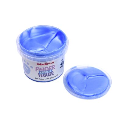 Peinture pour les doigts bio cristal vegan - paillettes - saphir