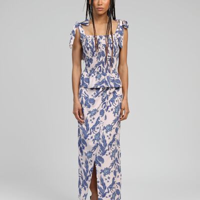 GERIC LONG SKIRT ecru arrow