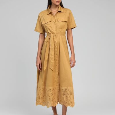 ROBE LONGUE OLIVINE gold